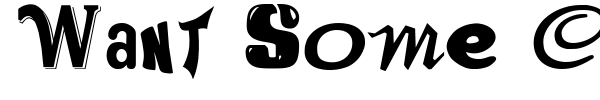 Want Some Candy font preview